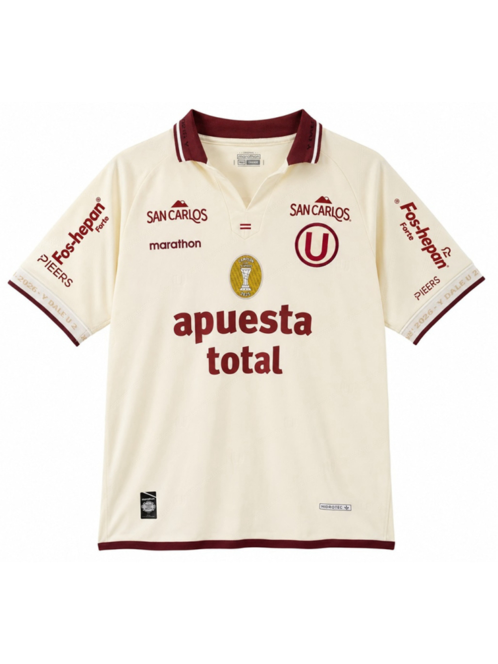 Club Universitario de Deportes 2025 Away Soccer Jersey Marathon Peru Size L